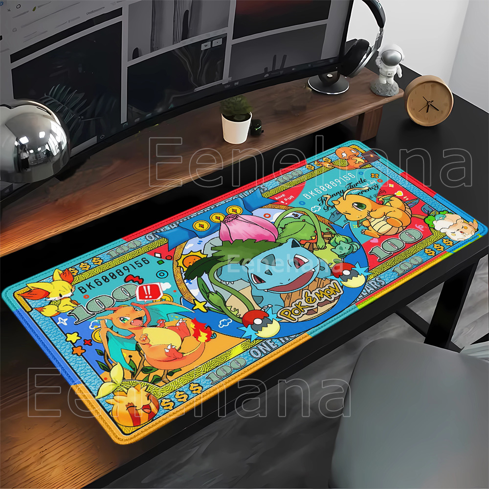 Gaming Keyboard Typewriter - HD-Druck Pokemon Banknoten Kawaii Anime Mauspad