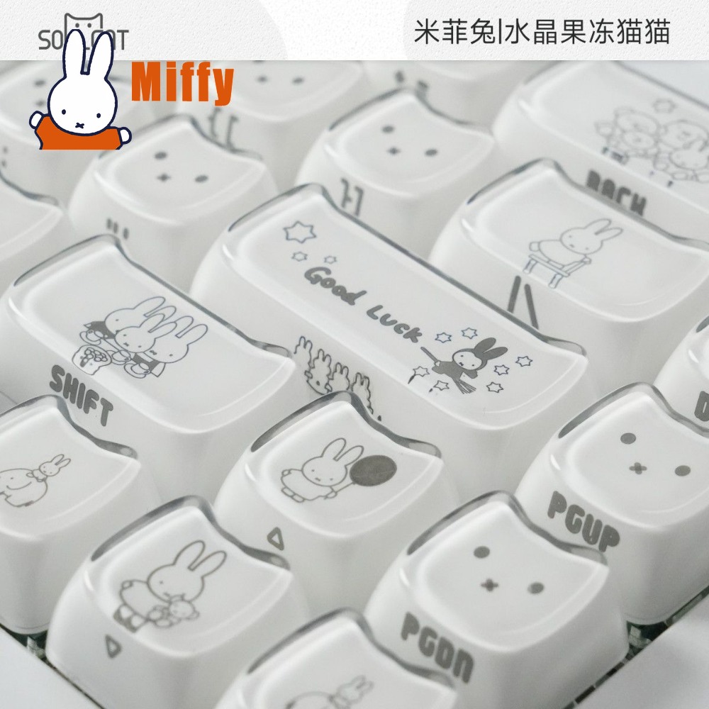 Kawaii Miffy Tastenkappen Nied – Gaming Keyboard Typewriter Bewertung und Preis